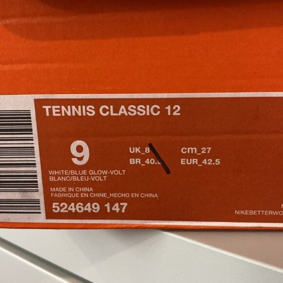 Nike Tennis Classic Sneakers 12 Size 9 - Picture 12 of 13